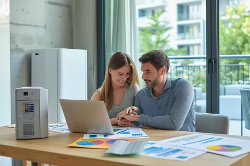 Comparaison des coûts d'acquisition et de pose pour deux équipements de chauffage domestique