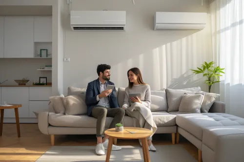 Système de ventilation mécanique contrôlée performant installé dans un bâtiment résidentiel moderne